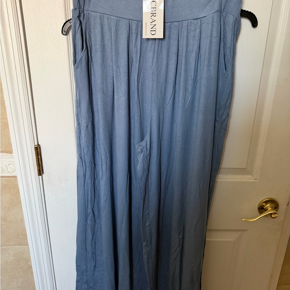 Cerrand Women's Wide Leg Jumpsuit - Dusty Blue